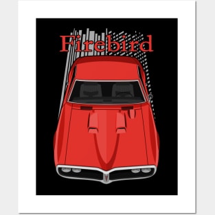 Pontiac Firebird Ram Air 1968 - Red Posters and Art